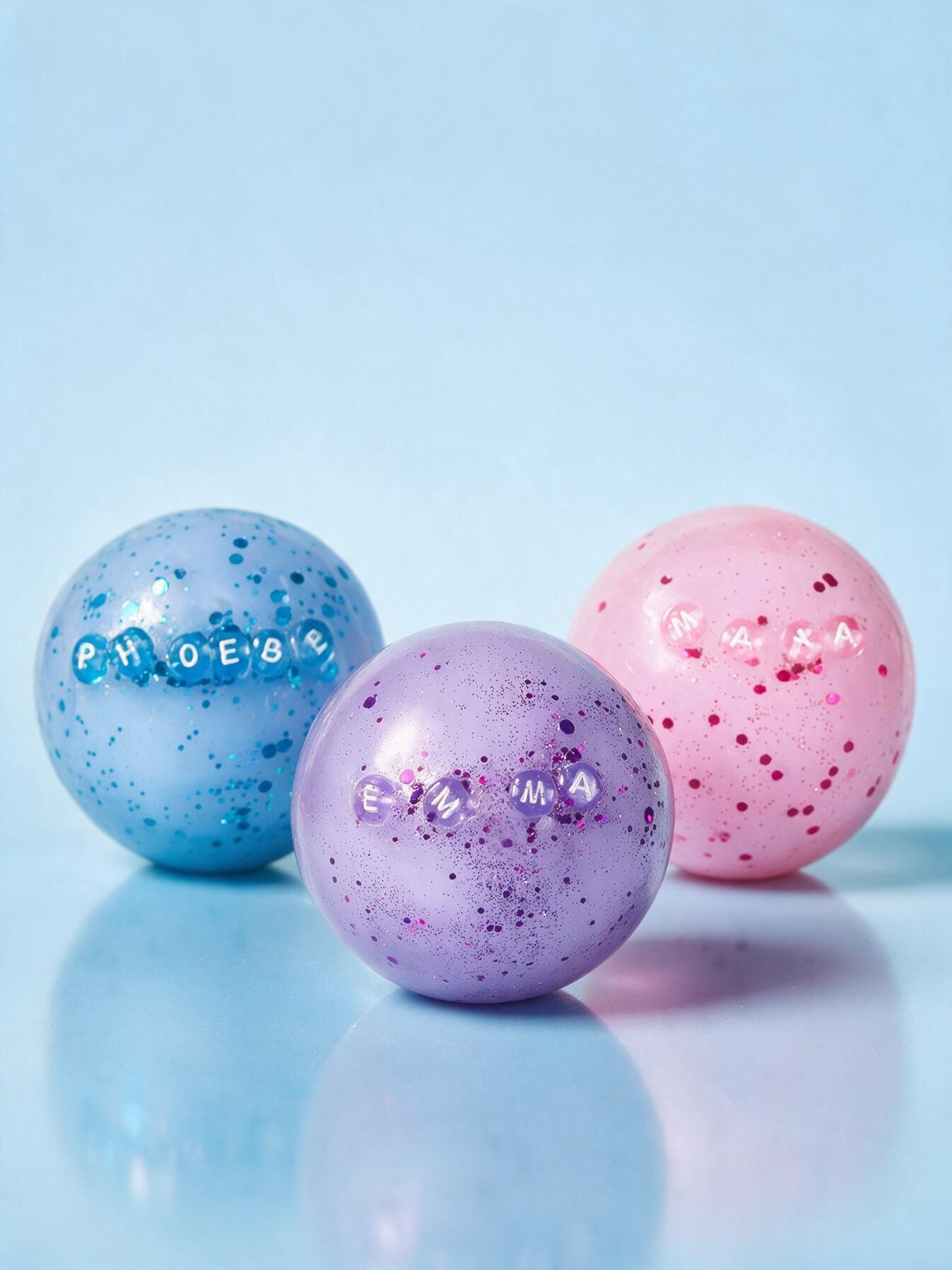 Personalised Glitter Ball (wax cracking)